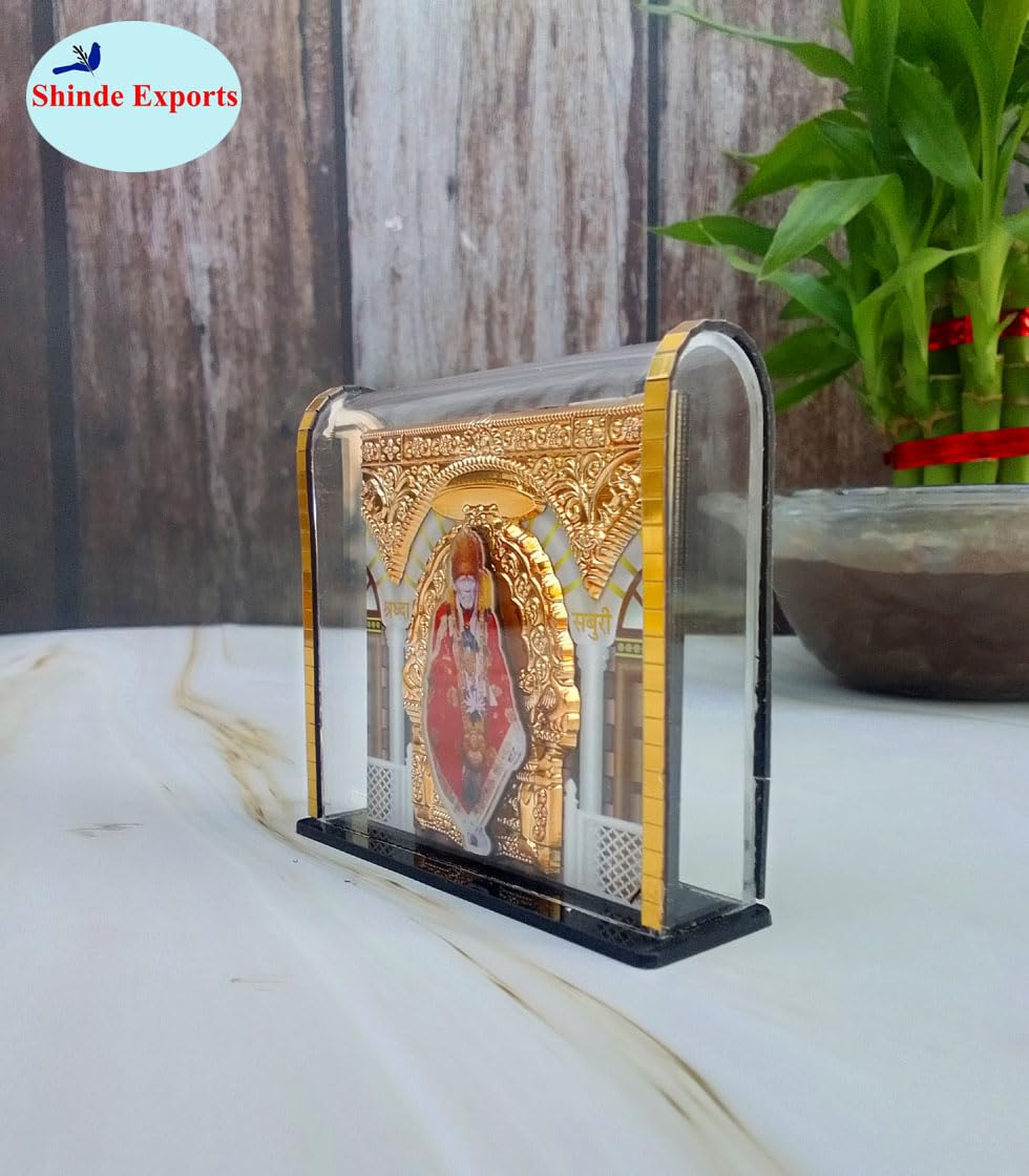 SHINDE EXPORTS shirdi saibaba car Dashboard Statue Idol (Samadhi)