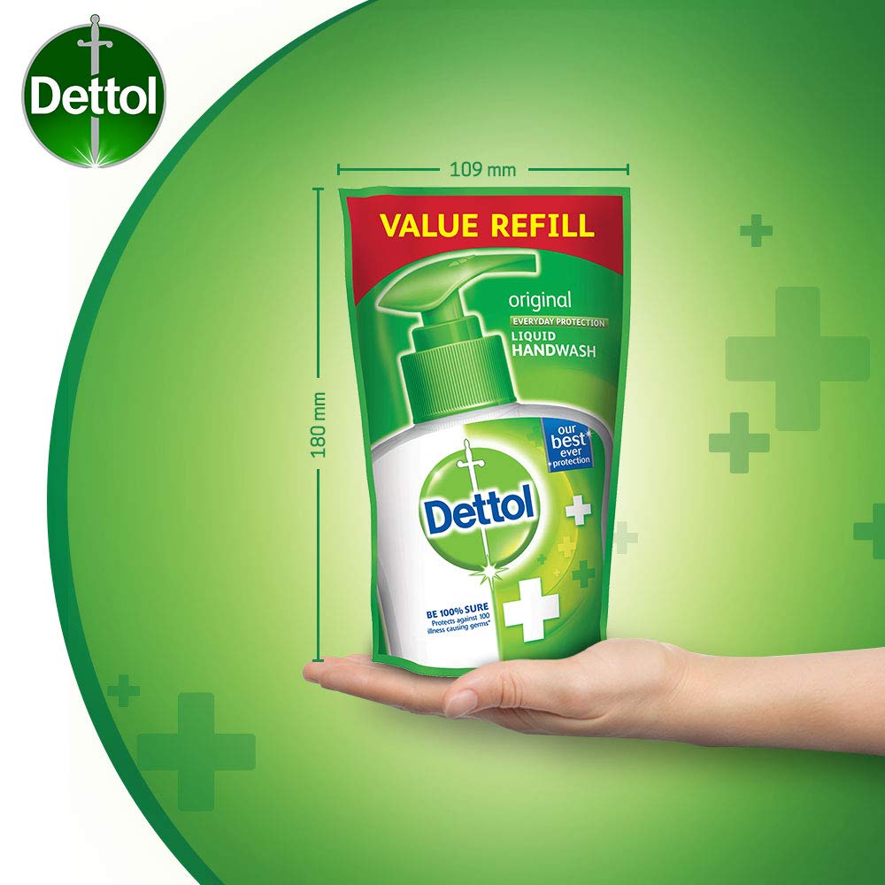 Dettol Original Germ Protection Handwash Liquid Soap Refill, 175ml
