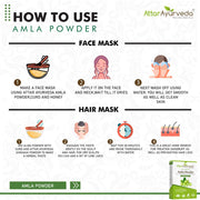 Attar Ayurveda Pure Amla Powder For Hair Growth | 100% Natural, No Preservatives (500 Gram)