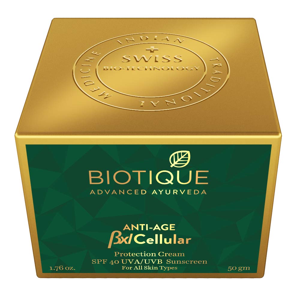 Biotique Bxl Cellular Protection Cream SPF 40 UVA/UVB Sunscreen, 50 g