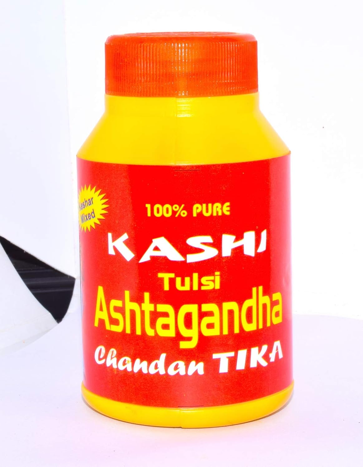 RUDRADIVINE Kashi Tulsi Ashtagandha Chandan Tikka , Yellow , 125 Gram Pack