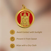 DIVINITI 24K Gold Plated Double-Sided Religious Pendant with Premium Gift Box, Spiritual Locket for Men & Women, Devotional Jewellery for Gifting & Everyday Wear | Padmavathi & Tirupati Balaji