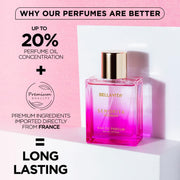 Bella Vita Luxury Women Senorita Eau De Parfum Liquid Perfume With Yuzu, Lotus, Magnolia & Musk |Fresh & Fruity Long Lasting Edp Frgarance Scent, 100 Ml