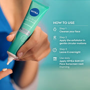 NIVEA Derma Skin Clear Chemical Face Exfoliator with Salicylic Acid, Glycolic Acid & Niacinamide for Acne, Pimples, Blackheads, Acne Marks, Blemish Control, Pore Refining, Clear Skin, Oily Skin, 40 ml