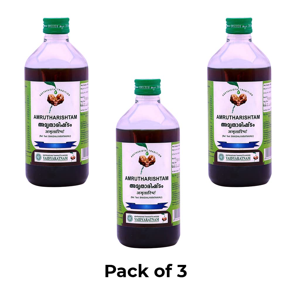 Vaidyaratnam Amrutharishtam 450 ml (Pack Of 3)