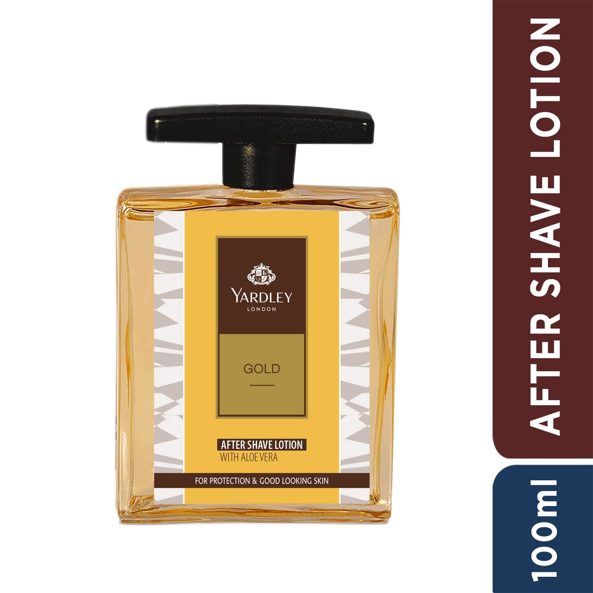 Yardley London Gold After Shave Lotion with Aloe Vera, 100ml (Pack of 1)