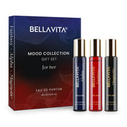 Bella Vita Luxury Mood Collection Gift Set 3x15ML | Long Lasting EDP Perfume for Women | Alpha, Fantasy & Magnetic | with Pink Pepper, Jasmine and Moss | Fruity, Floral Premium Fragrance for Woman
