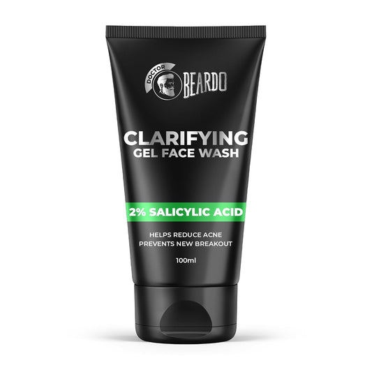 Beardo Clarifying Gel Face Wash for Men with Salicylic Acid | Anti Acne & Oil Control | Unclogs Pores, Reduces Blackheads, Gentle Daily Cleanser for Oily & Acne-Prone Skin – 100ml
