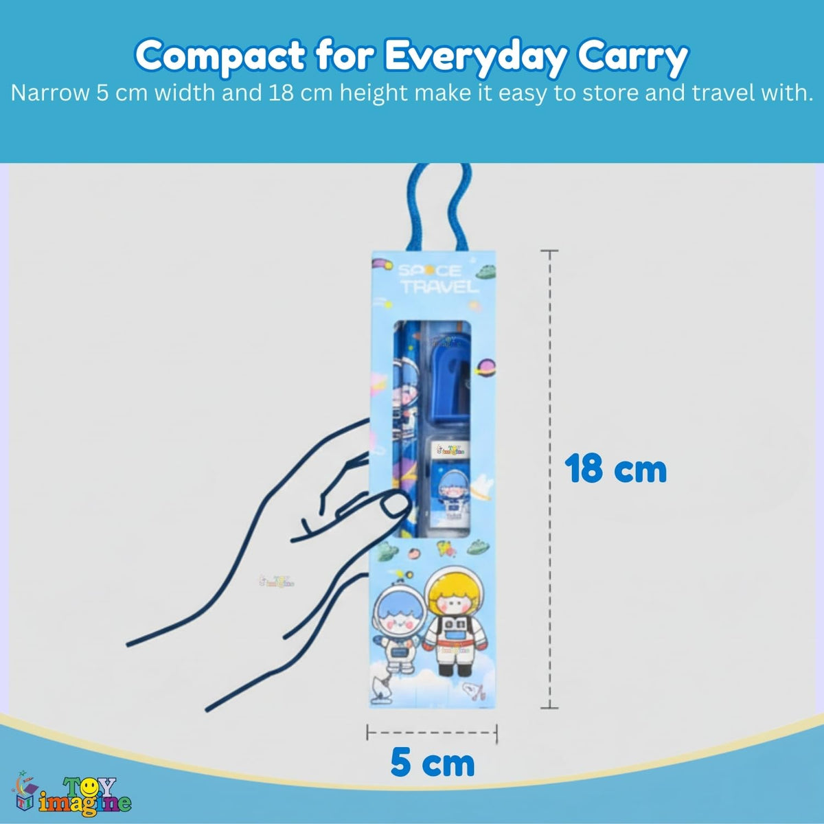 Toy Imagine Kids Stationery Kit for Birthday Return Gift | Pencils, Eraser, Scale & Sharpener | Ideal for School, Party Distribution, Kanjak, Festivals & Classroom Gifts (Pack of 12)