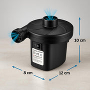 Toy Imagine Ht-196 Electric Air Pump for Inflatable Swimming Pools, Air Beds & Toys – Portable High-Pressure Pump for Mattress, Pool Floats, Sofa – Ac 230v Air Blower for Indoor & Outdoor Use – Black