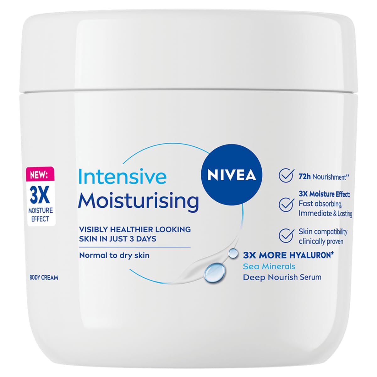Nivea Intensive Moisturizing Body Cream Normal To Dry Skin 400 ml