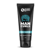 Beardo Man Curls 100g | Curly Hair Cream for Bouncy, Shiny & Defined Curls | Flaxseed Gel for Hair, Leave in Cream, Hair Styling Cream for Men & Women