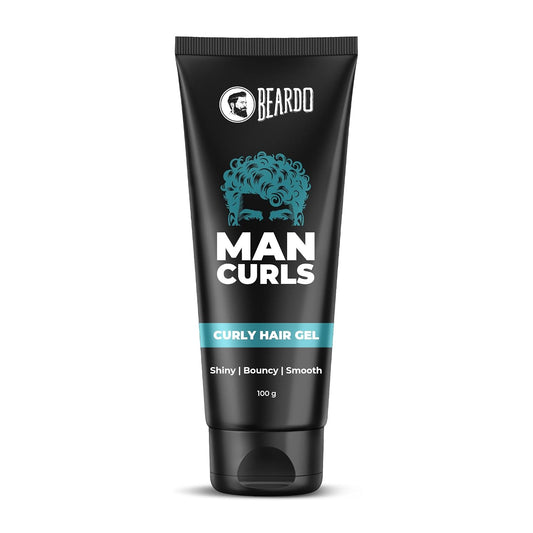 Beardo Man Curls 100g | Curly Hair Cream for Bouncy, Shiny & Defined Curls | Flaxseed Gel for Hair, Leave in Cream, Hair Styling Cream for Men & Women