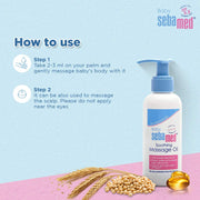 Sebamed Baby Massage Oil 150 ml| With Soya Oil|Non- greasy|Ideal for newborn | (Pack of 2)