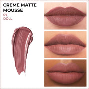 INSIGHT Crème Matte Mousse | Velvety Texture | Soft Matte Finish | Infused with Squalane | Lightweight & Long-Lasting Formula | Doll - 6.5 g