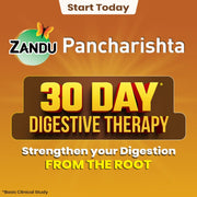 Zandu Pancharishta Ayurvedic Digestive Tonic | Suitable for Diabetics | 450ML | Relief from Regular Gas, Bloating, Acidity & Indigestion From the Root
