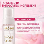 Suroskie Rose Water Elixir Face Mist 100Ml | Pure Rose Water | Face Toner For Glowing, Refresh & Hydrating Skin | Minimize Large & Open Pores | Balance Ph Of Skin | Gulab Jal For Women & Men