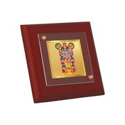 DIVINITI Guruvayurappan Swamy 24K Gold Plated MDF Photo Frame|Premium Religious Table Top Frame for Home, Office & Prayer Room|Luxury Spiritual Gift Item for Housewarming, Festive Gifting| 10 x 10 CM