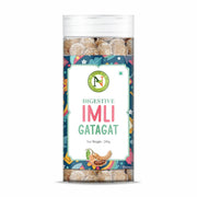 NatureVit Imli Gatagat Candy 200g – Sweet & Sour Tamarind Churan Goli | Khatti-Meethi Mouth Freshener & Digestive Treat | Vegetarian