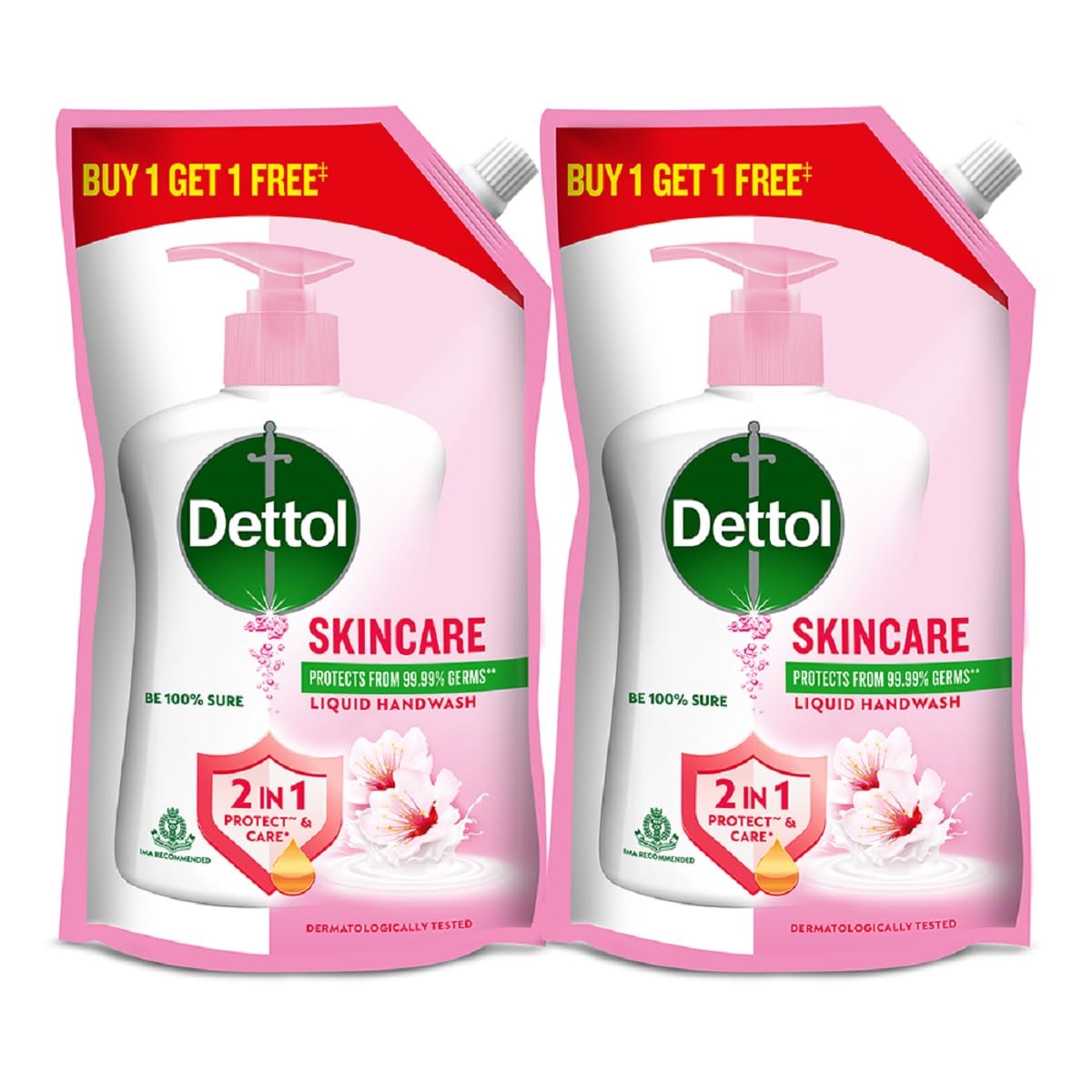 Dettol Liquid Handwash Refill – Skincare Hand Wash- 675ml | pH Balanced | 10x Better Germ Protection