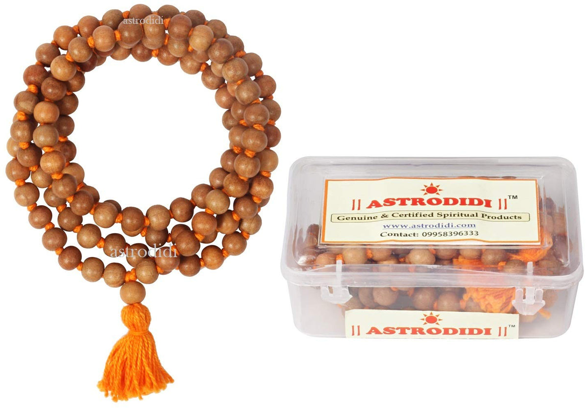 ASTRODIDI | Safed Chandan Mala/White Sandalwood Rosary Mala