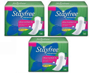 STAYFREE Advance Ultra-Comfort XL With Wings 14+14+14 Count Pack Of Sanitary Pad (Pack of 42)