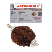 ASTRODIDI 2 Mukhi Ruraksha Two Face Pendant Mantra Siddha and Certified