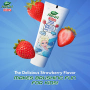 Dabur Herb'l Kids Elsa Frozen Toothpaste | 160g (Pack of 2 x 80g) | 3+ Years | Strawberry Flavour | No added chemicals | Cavity protection | Healthy Gums | SLS & Flouride free