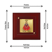 DIVINITI Khatu Shyam Ji 24K Gold Plated MDF Photo Frame|Premium Religious Table Top Frame for Home, Office & Prayer Room|Luxury Spiritual Gift Item for Housewarming, Festive Gifting|10 x 10 CM