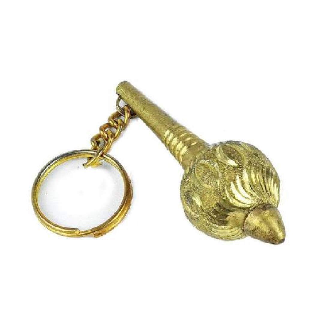 ASTRODIDI Golden Color Brass Hanuman Gada Key Chain