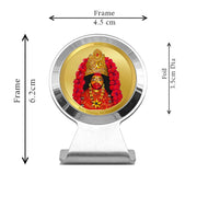 DIVINITI 24K Gold Plated Tara Devi Car Dashboard Idol Frame | Premium Spiritual Car Accessory for Divine Blessings & Positivity | Luxury Devotional Gift for Car, Office & Home | 6X4.5 CM