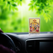 DIVINITI Ram Darbar God Idol Photo Frame for Car Dashboard, Table Décor|ACF 3 Acrylic Frame, 24K Gold Plated Foil and |Idol for Pooja, Gifts Items (11X6.8 CM)