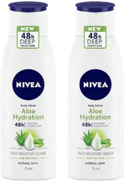 NIVEA Aloe Hydration Lotion, 2 Pc x 75 ml (150 ml)