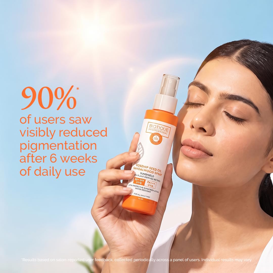 Biotique Professional Rosehip Seed Oil + Sandalwood Spray 50+ SPF 120ml