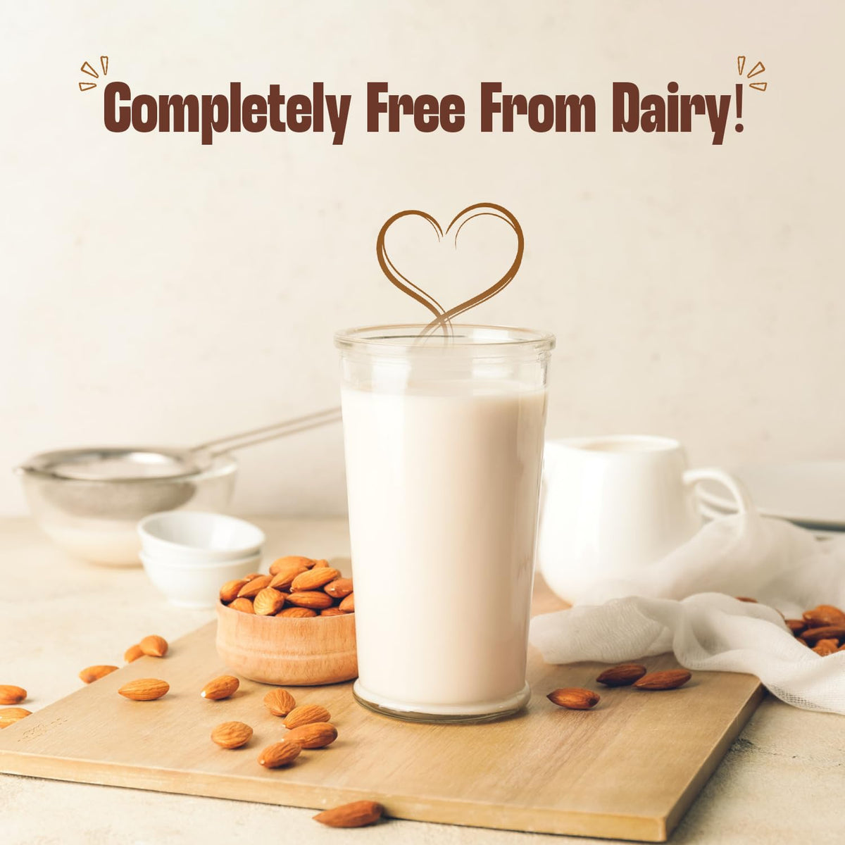 Urban Platter Almond Milk, 1 Litre, Pack of 2 (Unsweetened | Lactose-Free | Plant-Based Milk Alternative | Works Beautifully in Tea and Coffee)