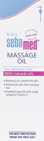 Sebamed Baby Massage Oil 150 ml| With Soya Oil|Non- greasy|Ideal for newborn | (Pack of 2)