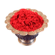 Aalayam Selveer Pure Natural Traditional Non Scented Kumkum (Kungumam) Red Color - 200G - Powder