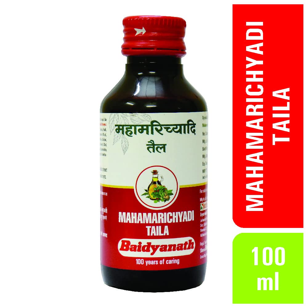 Baidyanath Asli Ayurved Mahamarichyadi Taila (Oil)|Useful In Skin Problem and Itching - 100 Ml