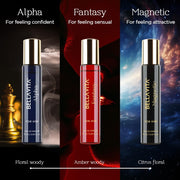 Bella Vita Luxury Mood Collection Gift Set 3x15ML | Perfume for Man | Valentine Gift for Boyfriend | Gift for Man | Long Lasting EDP | Alpha, Fantasy & Magnetic | Fruity, Woody Premium Fragrance