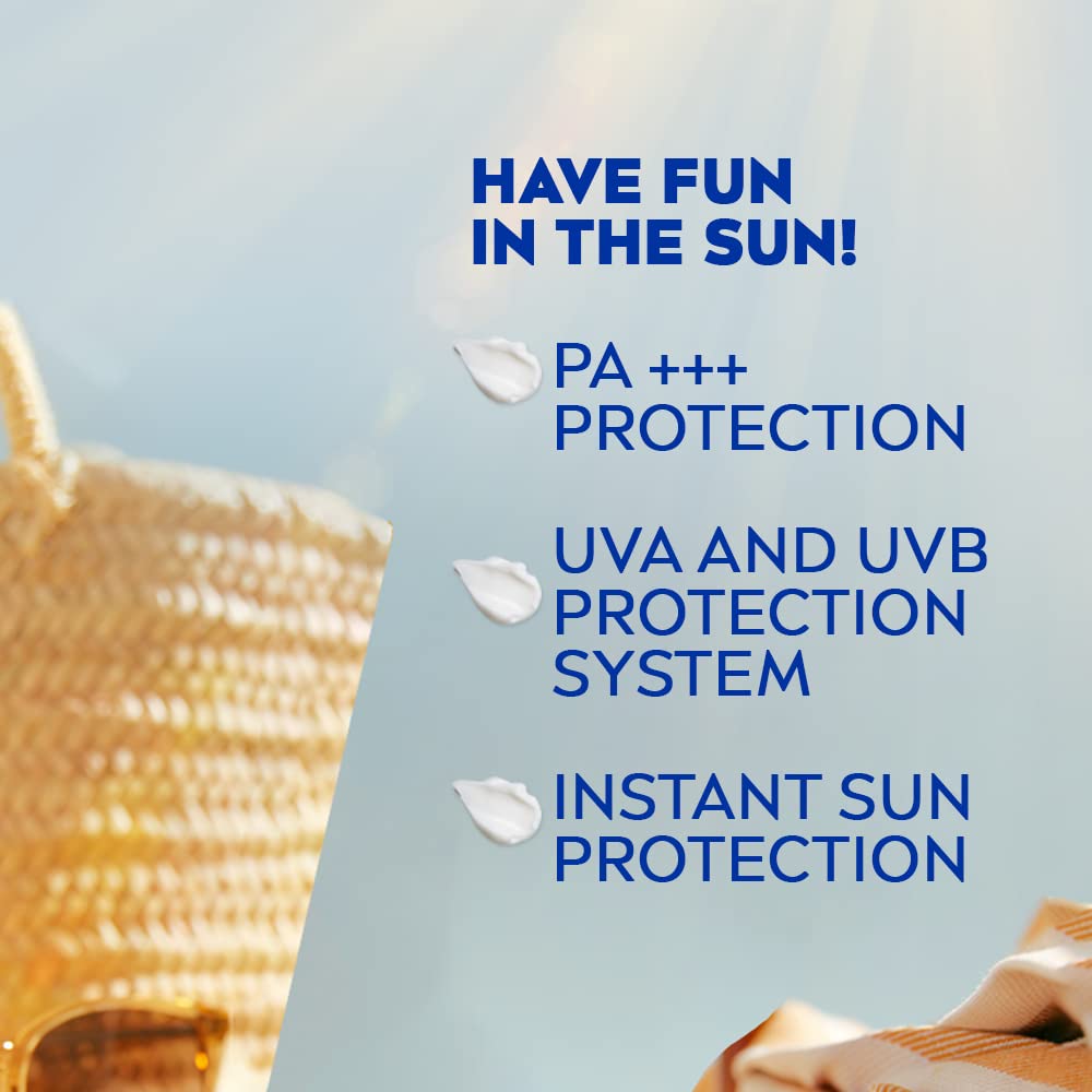NIVEA Body Lotion for Dry Skin, Shea Smooth, with Shea Butter, For Men & Women, 400 ml & NIVEA Sun Lotion, SPF 50, with UVA & UVB Protection, Water Resistant Sunscreen for Men & Women, 75 ml