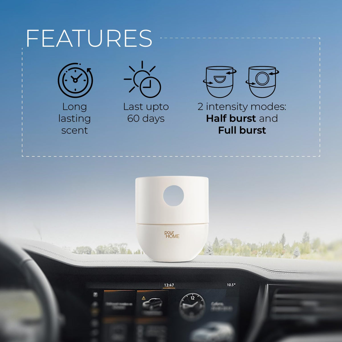 POUR HOME Drive - Fresh Flora Car Air Freshener Car Freshener - 45GM