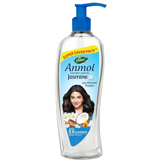 Dabur Anmol Jasmine Coconut Hair Oil, 475ml |Strong, Soft & Shiny Hair (Pack of 1)