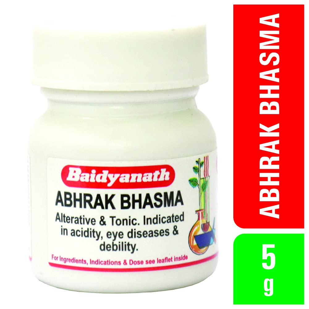 Baidyanath Asli Ayurved Abhrak Bhasma - 5 G | Relief From Acidity, Constipation And Eye Care