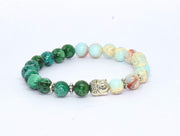 RUDRADIVINE Rudraksh Natural Stones/Yoga Good Luck Buddha Beads Bracelet. Valentine Gifts for Him & Her