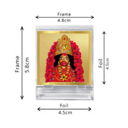 DIVINITI 24K Gold Plated Religious Car Dashboard Frame | Premium God Idol Frame for Car, Home Mandir & Office Table | Spiritual Gift, Decorative Showpiece | Tara Devi