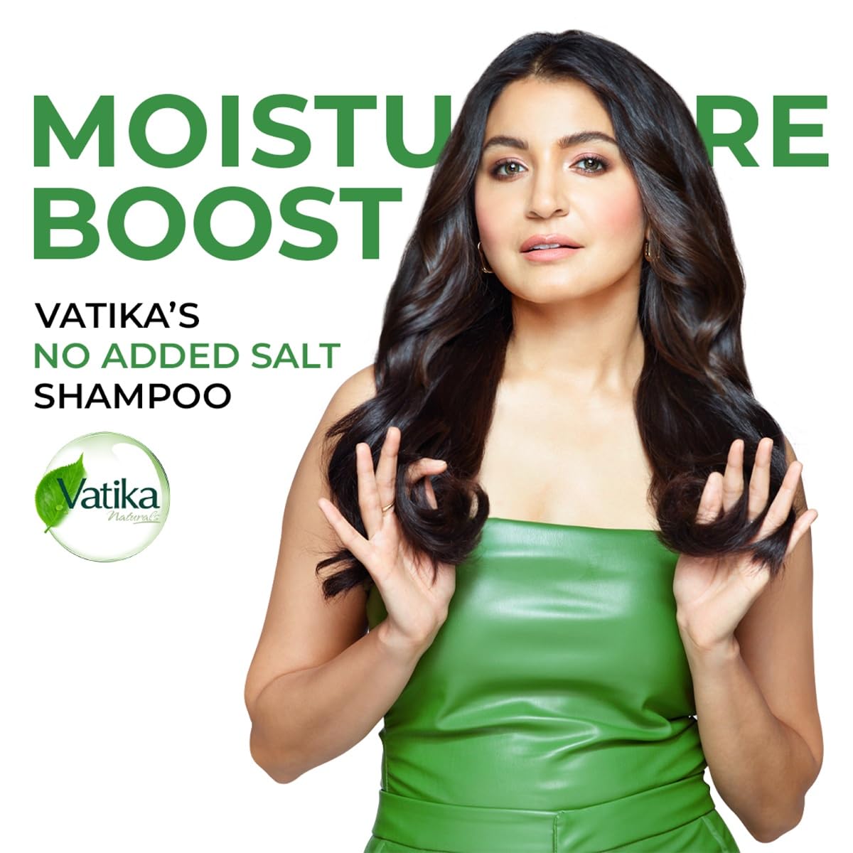 Dabur Vatika Bio-Infusions Moisture Boost Shampoo | Spanish Olive & Aloe Vera | 2% Plant Hyaluron + Hyaluronic Acid | 72 Hrs Hydration Boost | Deep Moisture & Natural Shine | No Added Salt | For Dry & Dehydrated Hair