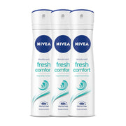 NIVEA Fresh Comfort Deodorant, 150 ml (Pack of 3)