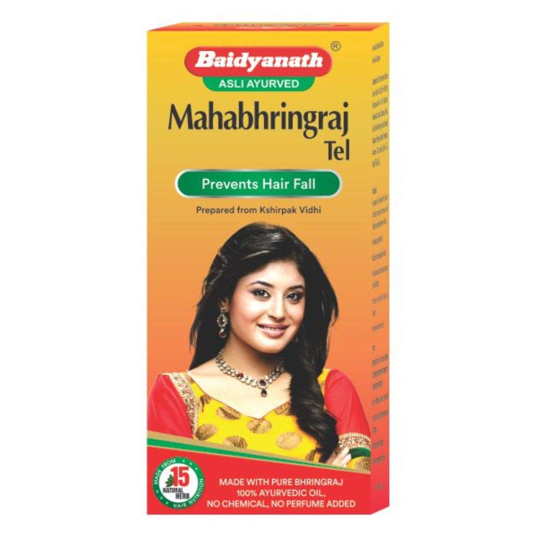 Baidyanath Asli Ayurved Mahabhringraj Tel I For Hair Growth I Anti Dandruff I 50 ml