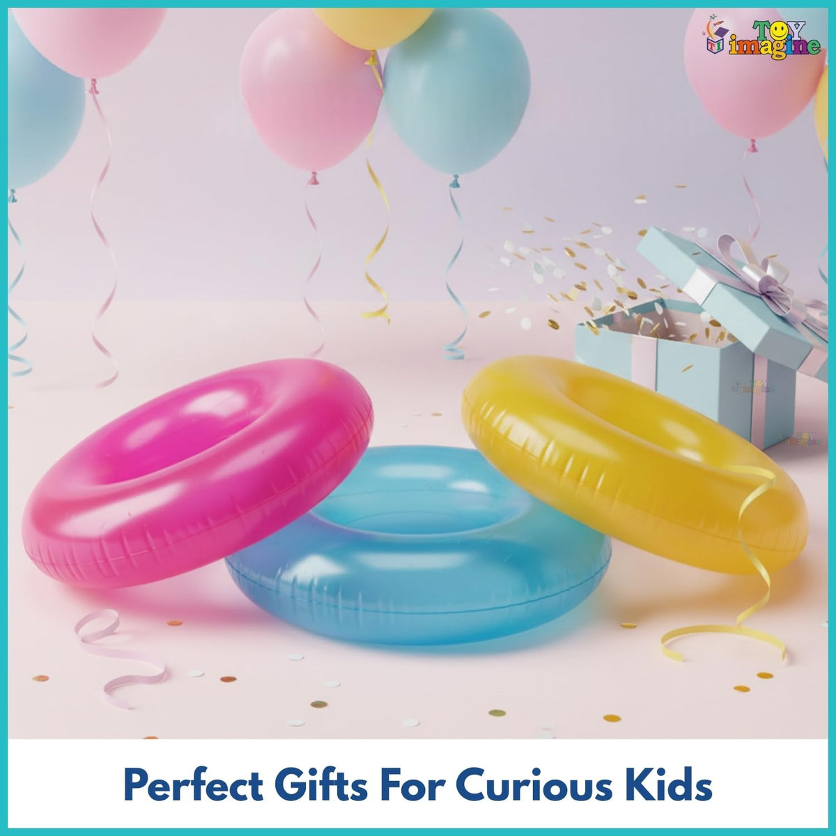 Toy Imagine 30" (76 cm) Transparent Inflatable Swimming Pool Safety for Kids | Pool Safety for Swimming Training & Fun for Boys and Girls (Age 6 to 10 Years) Assorted
