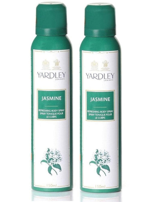 Yardley Jasmine Deo Spray for Women, 150ml (Pack of 2)